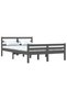 Bed frame, gray, 120x200 cm, solid pine wood - 3