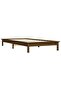 Bed frame, honey brown, 90x200 cm, solid pine wood - 4