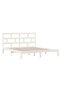 Super King 6FT bed frame, white, 180x200 cm, solid wood - 4