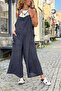 Italian Anthracite Shoulder Strap B Tie-Detail Strap C Pocketed B Wide-Leg K Linen Casual D Woven Overalls 110 50
