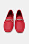 WOMEN'S RED GENUINE NATURAL LEATHER NUMBER 36-41 BUCKLE SHOES - 5