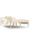 Double bed frame 4FT6, 135x190 cm, solid pine wood - 2