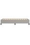 Bed frame, light grey, 90x190 cm, textile - 5