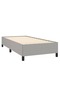 Bed frame, light grey, 80x200 cm, textile - 4