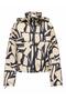 Ecru - Black Women's Hooded Jacket Onlbetty Batsleeve Life Aop Jacket - 6