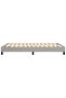 Box spring bed frame, light grey, 140x200 cm, textile - 5