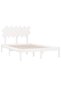 Bed frame, white, 120x200 cm, solid wood - 3