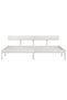 UK Super King bed frame, white, 180x200 cm, solid pine wood - 4