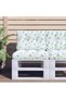 Pallet sofa cushions, 2 pcs., leaf Patterned Woven