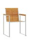 Șezlong 3 pcs Maro Lemn Solid de Acacia - 5