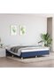 Box spring bed frame, blue, 180x200 cm, textile