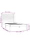 Bed frame, 90x200 cm, solid wood - 6