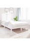 Bed frame, white, 160x200 cm, solid pine wood