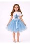 Girls' April 23 October 29 Special Occasions Show Outfit Short Sleeve Star T-Shirt and Tutu Skirt Set