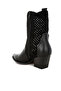 Women's Woven Cowboy Boots in Black - 3