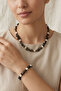 Dal Mercan Natural Stone Baroque Pearl Necklace and Bracelet