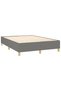 Box spring bed frame, dark grey, 140x200 cm, textile - 4