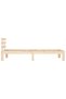 Bed frame, 100 x 200 cm, solid oak wood - 5