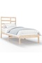 Bed frame, 100x200 cm, solid wood - 2