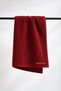 Amore Embroidered Burgundy Colored Hand and Face Hair Towel 50X90 - 2