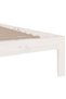 Bed frame, white, 90x200 cm, solid pine wood - 6