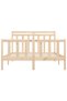 Bed frame, 160x200 cm, solid pine wood - 5