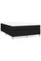 Box spring bed frame, black, 140x190 cm, textile - 2