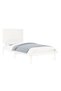 Bed frame, white, 100x200 cm, solid pine wood - 3
