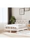 Bed frame, white, 120x200 cm, solid pine wood
