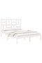 Bed frame, white, 140x190 cm, solid wood - 3