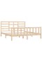 Bed frame, 200x200 cm, solid pine wood - 4