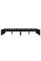 Small Double 4FT bed frame, black, 120x190 cm, solid wood - 6