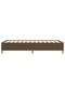 Bed frame, dark brown, 90x190 cm, textile - 6