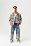 Rust Riot Patterned Denim Jacket