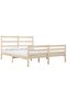 Small Double 4FT bed frame, 120x190 cm, solid pine wood - 3