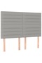 Continental bed, light gray, 140x200 cm, textile material - 5