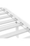 Bed frame, white, 200x200 cm, solid pine wood - 6