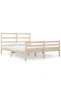 Small Double 4FT bed frame, 120x190 cm, solid pine wood - 2
