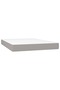 Continental bed, light gray, 140x200 cm, textile material - 5