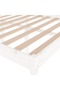 Small double bed frame 4FT, white, 120x190 cm, solid wood - 6