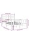 Small Double 4FT bed frame, 120x190 cm, solid wood - 5