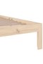 Bed frame, 100 x 200 cm, solid oak wood - 6