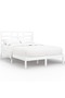 Bed frame, white, 120x200 cm, solid wood - 2