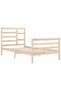 Bed frame, 100x200 cm, solid wood - 4