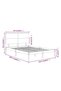 Bed frame, white, 120x200 cm, solid pine wood - 6