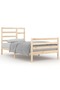 Bed frame, 100x200 cm, solid wood - 2