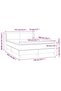 Continental bed, light gray, 140x200 cm, textile material - 7