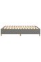 Box spring bed frame, dark grey, 140x200 cm, textile - 6