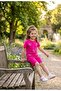 Girl's cotton summer short sleeve set with shorts - 2