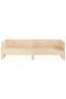 Extendable day bed, 2x(90x190) cm, solid pine wood - 7